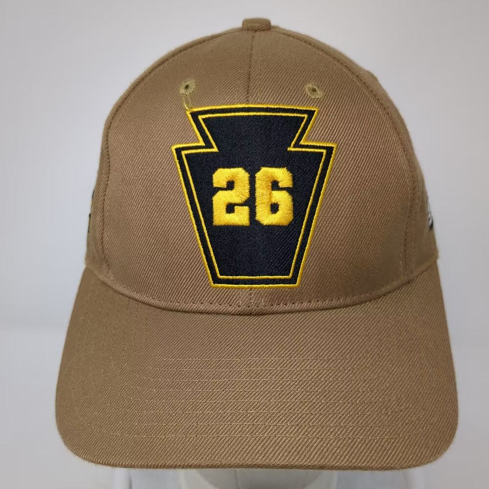 The Corps Baseball Cap Brown Yellow One Size Hat Embroidered Keystone 26 Us Flag View 2